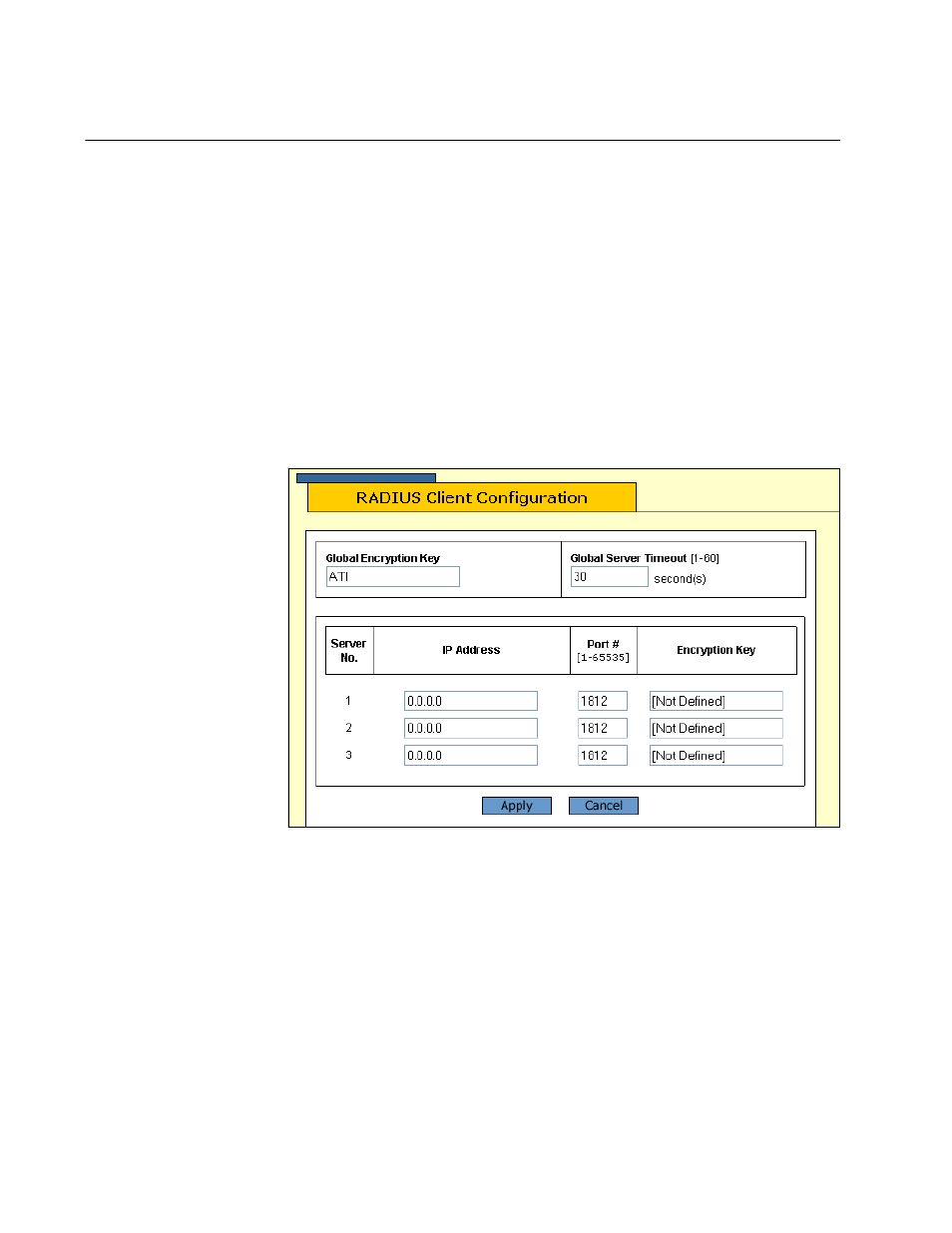 Configuring the radius client settings | Allied Telesis AT-S63 User Manual | Page 394 / 412