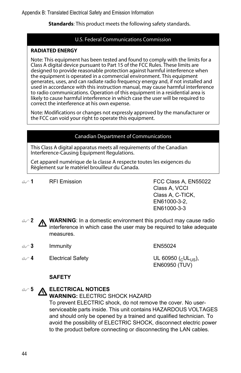 Allied Telesis AT-PWR3101 User Manual | Page 44 / 60
