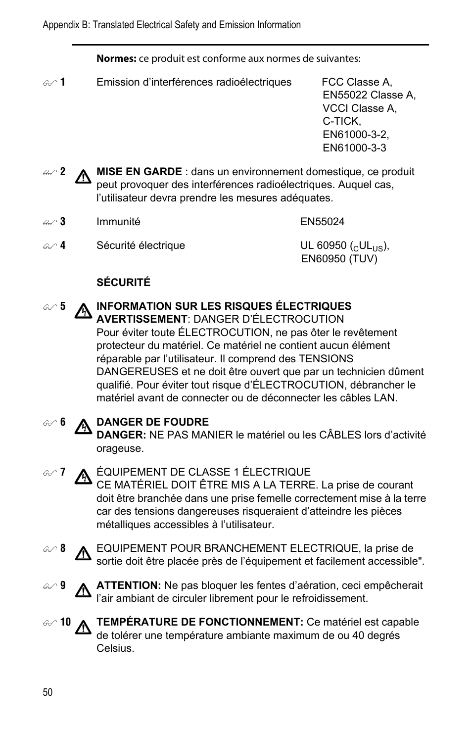 Allied Telesis AT-PWR3101 User Manual | Page 50 / 60