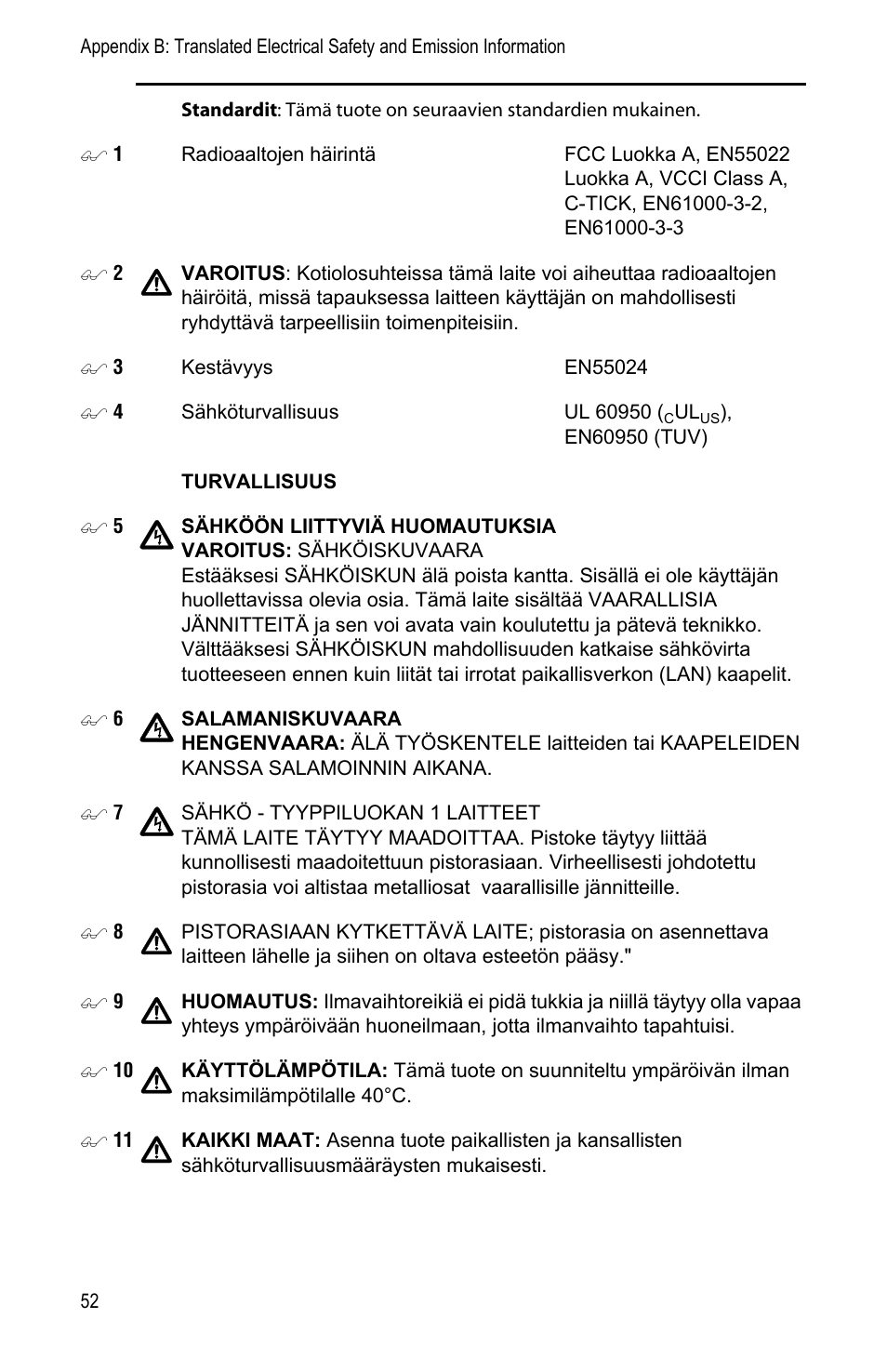 Allied Telesis AT-PWR3101 User Manual | Page 52 / 60