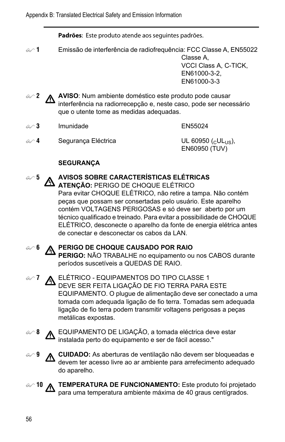 Allied Telesis AT-PWR3101 User Manual | Page 56 / 60