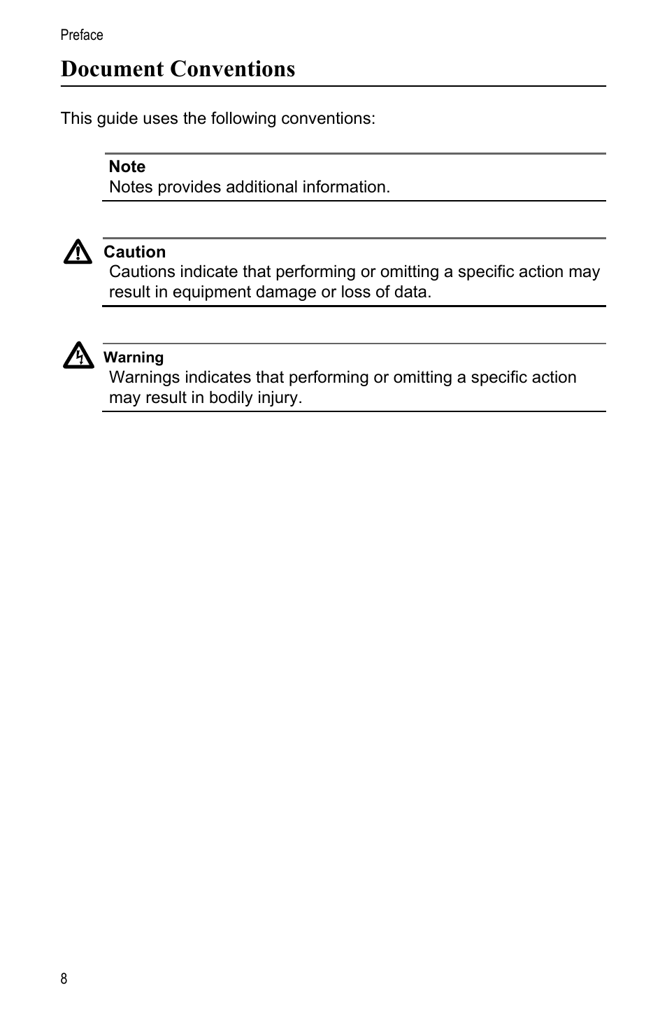 Document conventions | Allied Telesis AT-PWR3101 User Manual | Page 8 / 60