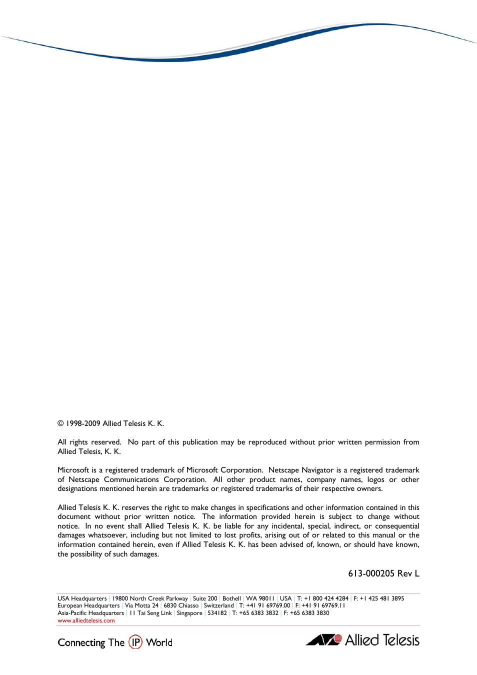 Allied Telesis AlliedView-EMS 4.0.1 INSTALLATION User Manual | Page 32 / 32