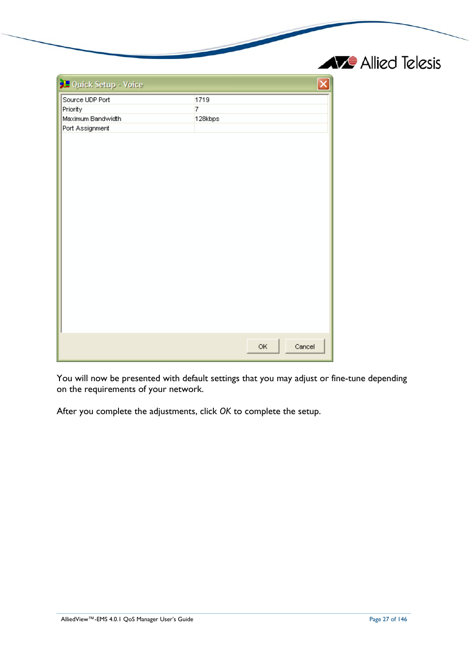 Allied Telesis AlliedView-EMS 4.0.1 QoS MANAGER User Manual | Page 27 / 146