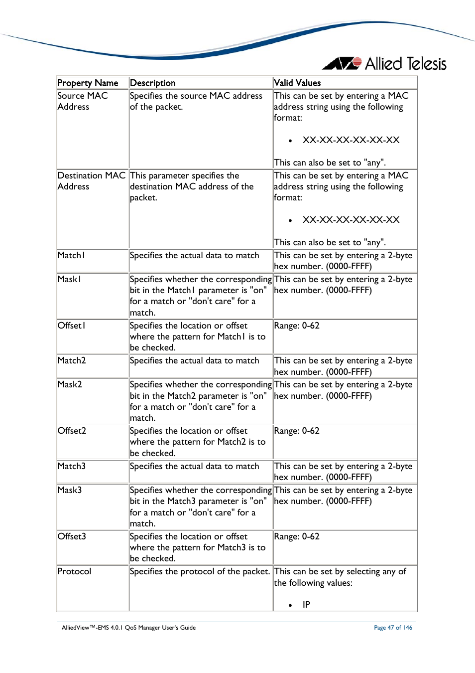 2 flow groups | Allied Telesis AlliedView-EMS 4.0.1 QoS MANAGER User Manual | Page 47 / 146