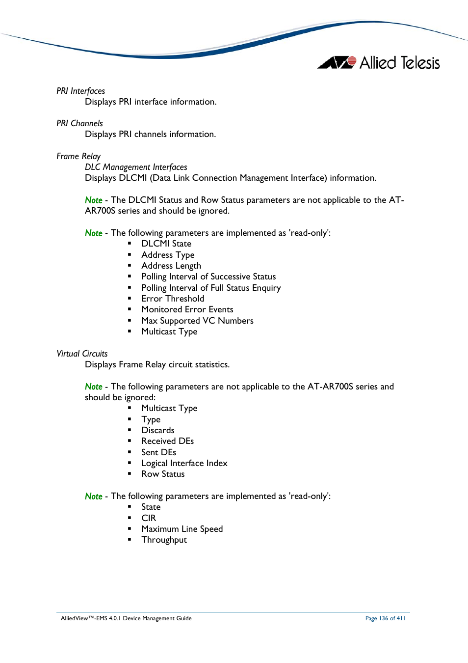 Allied Telesis AlliedView-EMS 4.0.1 DEVICE MANAGEMENT User Manual | Page 136 / 411