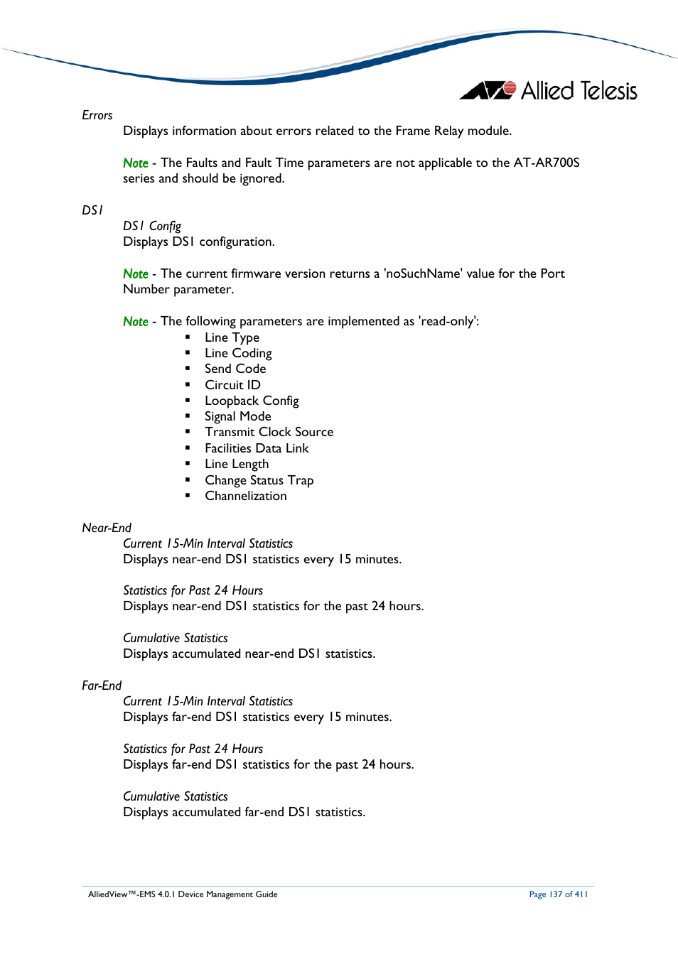 Allied Telesis AlliedView-EMS 4.0.1 DEVICE MANAGEMENT User Manual | Page 137 / 411