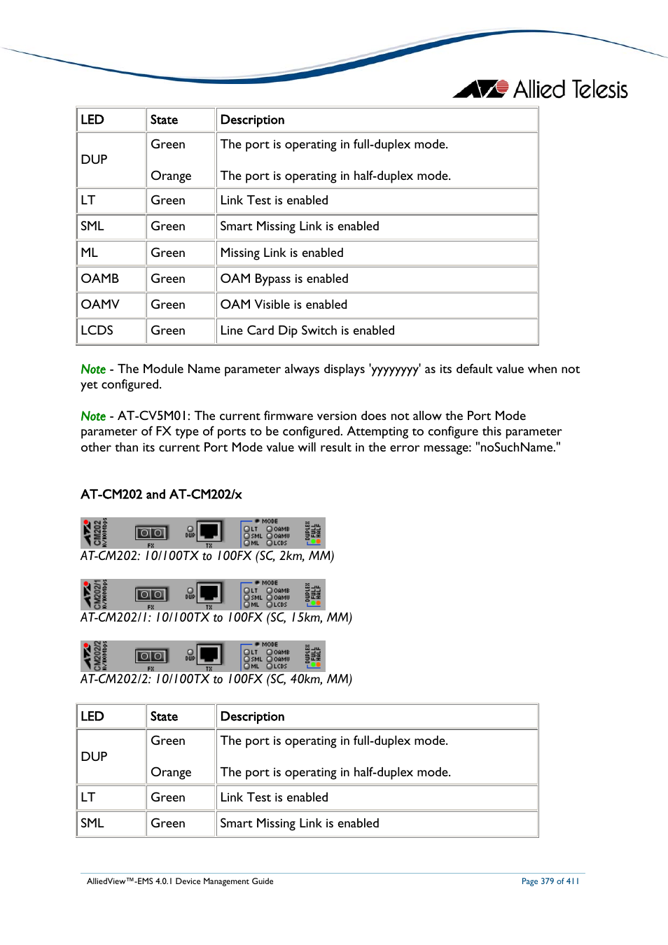 Allied Telesis AlliedView-EMS 4.0.1 DEVICE MANAGEMENT User Manual | Page 379 / 411