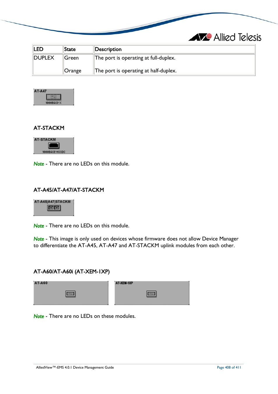 Allied Telesis AlliedView-EMS 4.0.1 DEVICE MANAGEMENT User Manual | Page 408 / 411