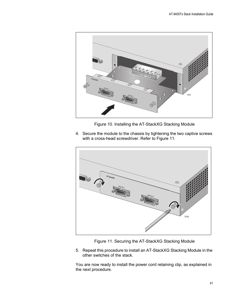 Allied Telesis AT-9448Ts/XP (Basic Layer 3) User Manual | Page 41 / 106