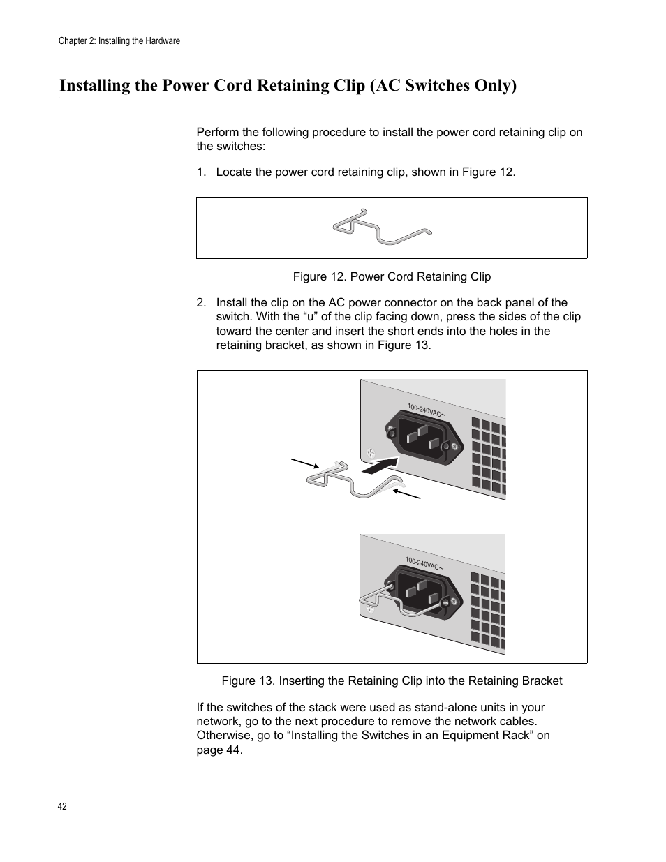 Allied Telesis AT-9448Ts/XP (Basic Layer 3) User Manual | Page 42 / 106