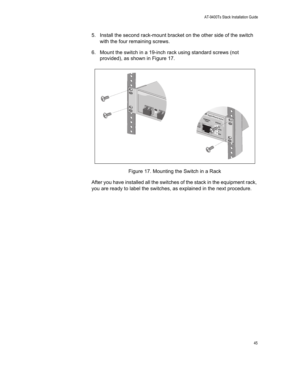 Allied Telesis AT-9448Ts/XP (Basic Layer 3) User Manual | Page 45 / 106