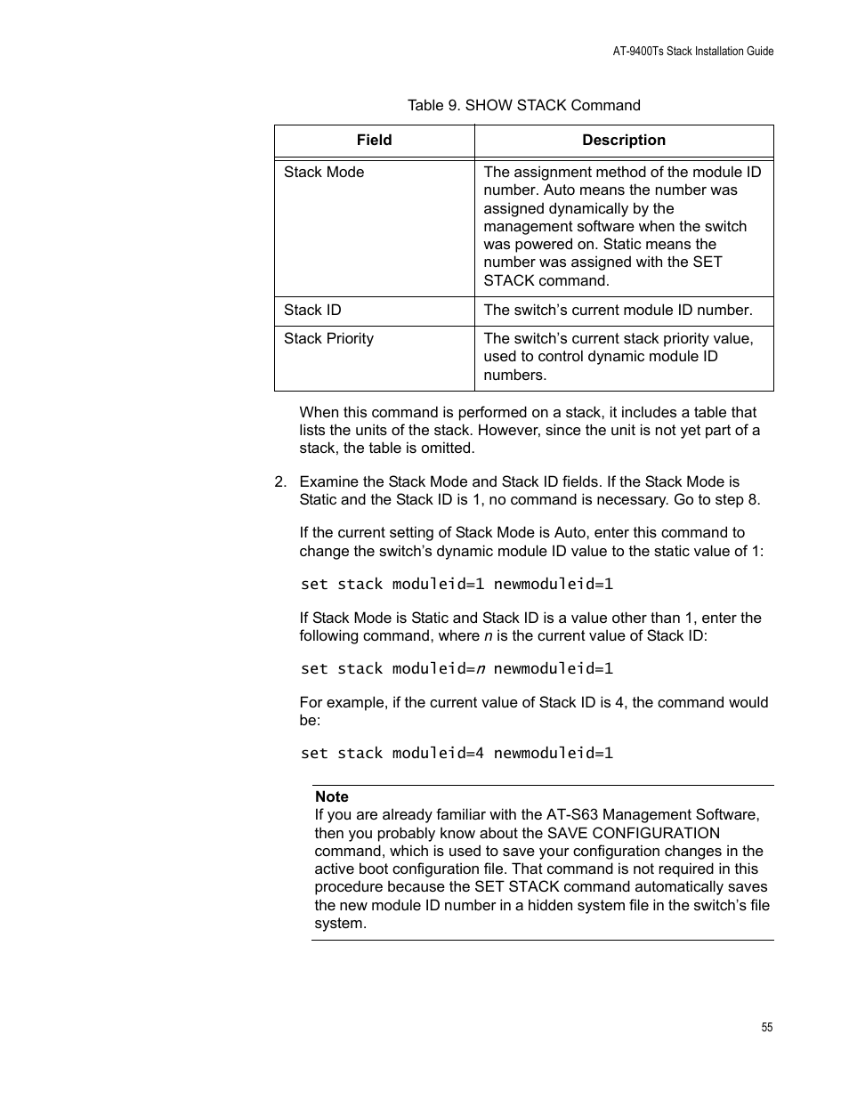 Allied Telesis AT-9448Ts/XP (Basic Layer 3) User Manual | Page 55 / 106