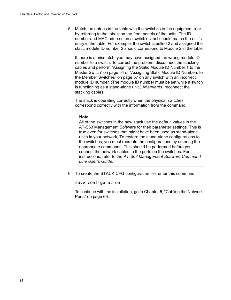 Allied Telesis AT-9448Ts/XP (Basic Layer 3) User Manual | Page 66 / 106