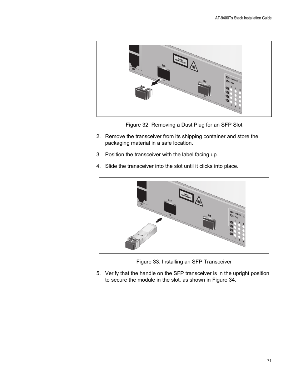 Allied Telesis AT-9448Ts/XP (Basic Layer 3) User Manual | Page 71 / 106