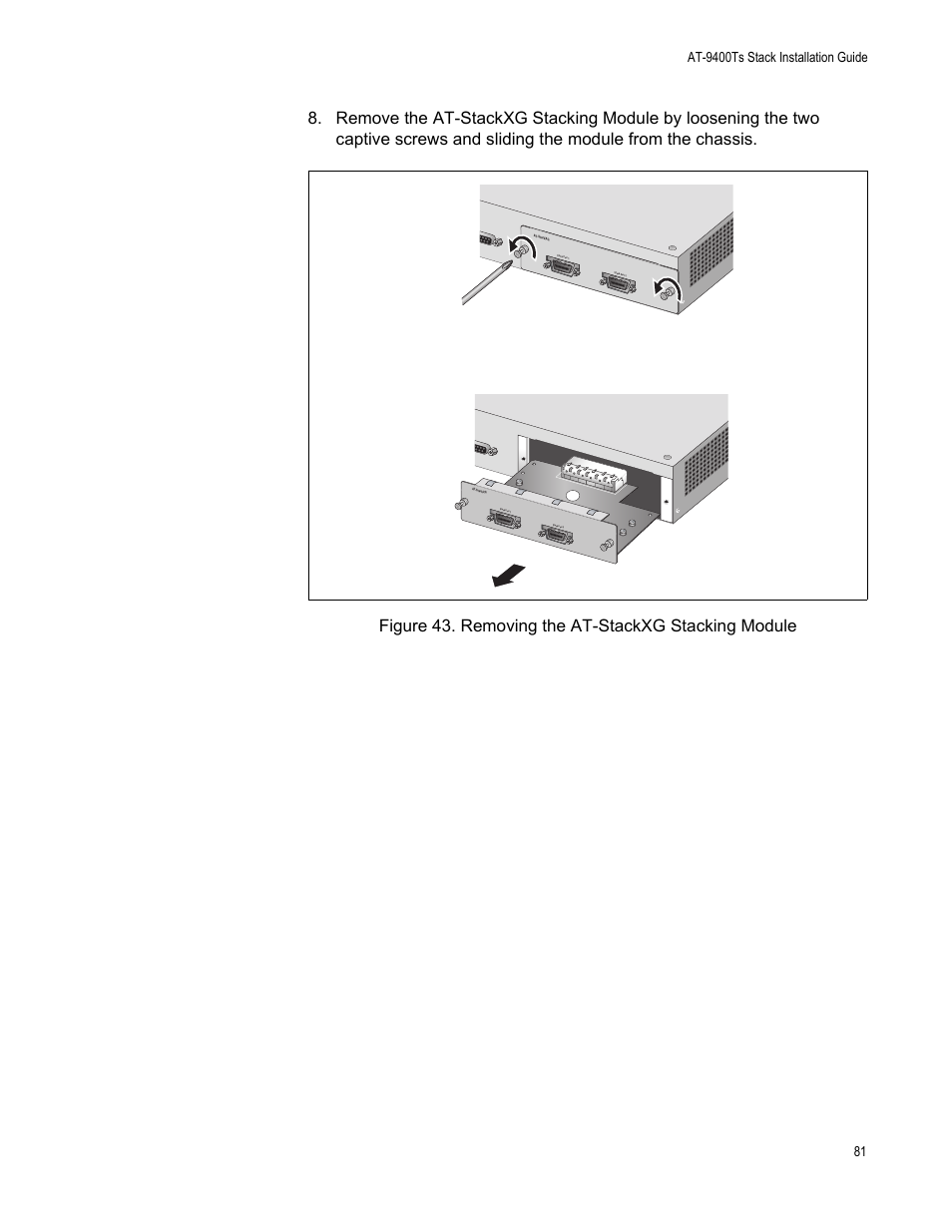 Allied Telesis AT-9448Ts/XP (Basic Layer 3) User Manual | Page 81 / 106