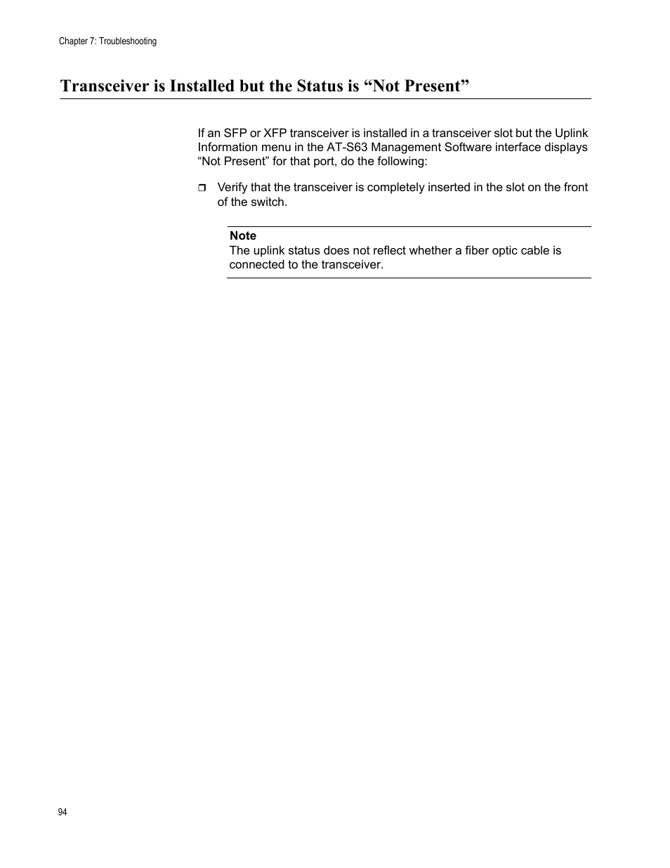 Allied Telesis AT-9448Ts/XP (Basic Layer 3) User Manual | Page 94 / 106