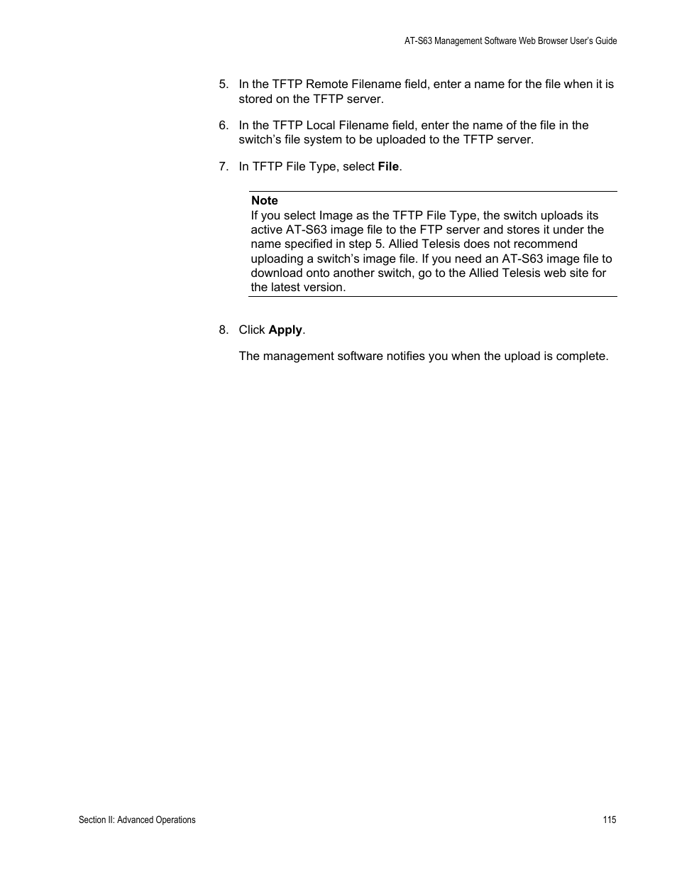Allied Telesis AT-S63 User Manual | Page 115 / 410