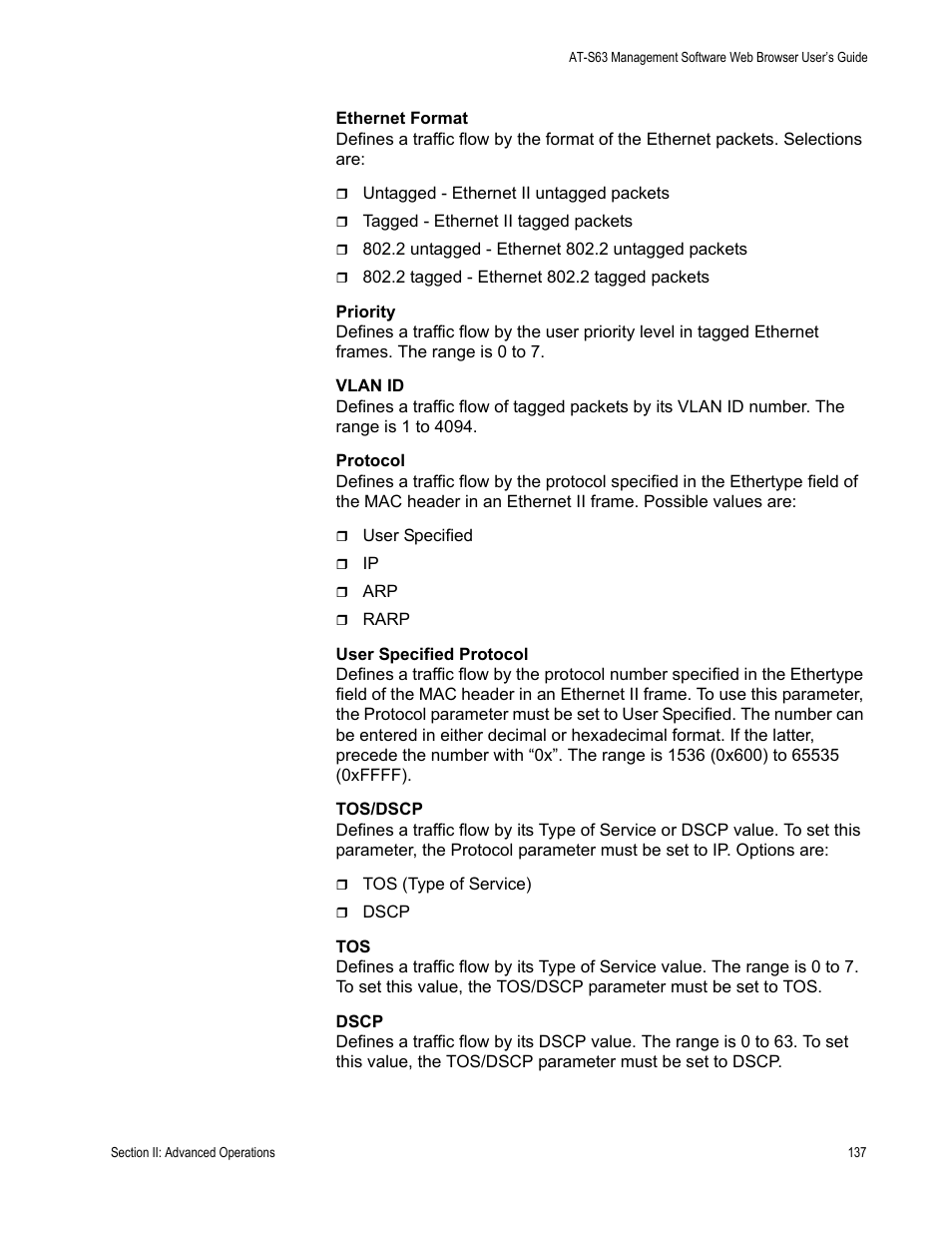 Allied Telesis AT-S63 User Manual | Page 137 / 410
