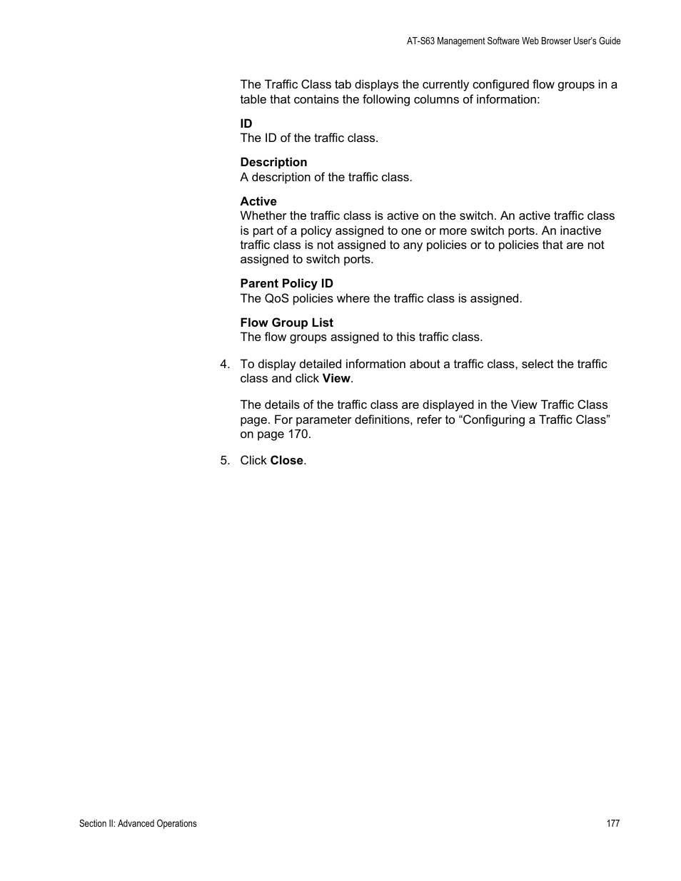 Allied Telesis AT-S63 User Manual | Page 177 / 410
