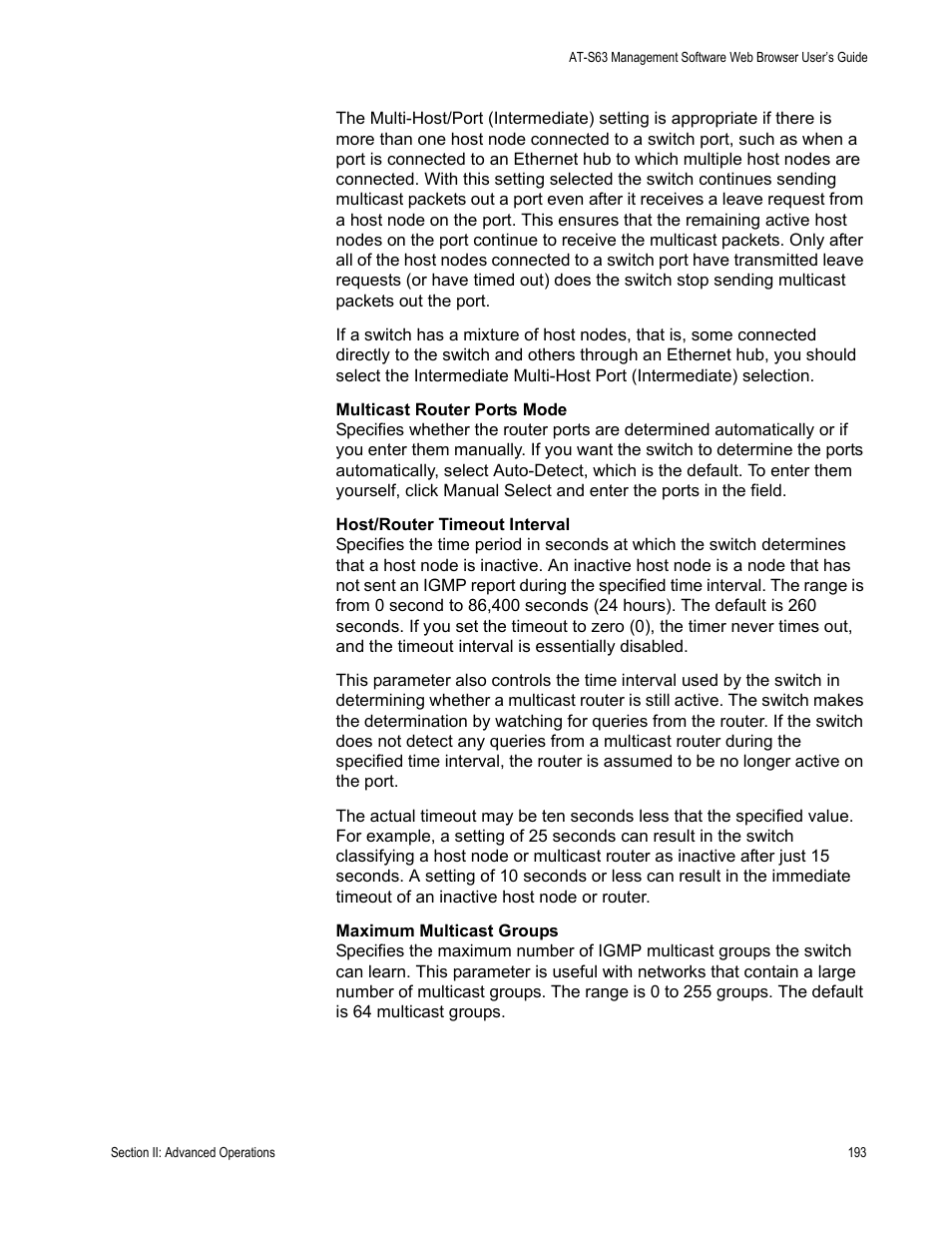 Allied Telesis AT-S63 User Manual | Page 193 / 410