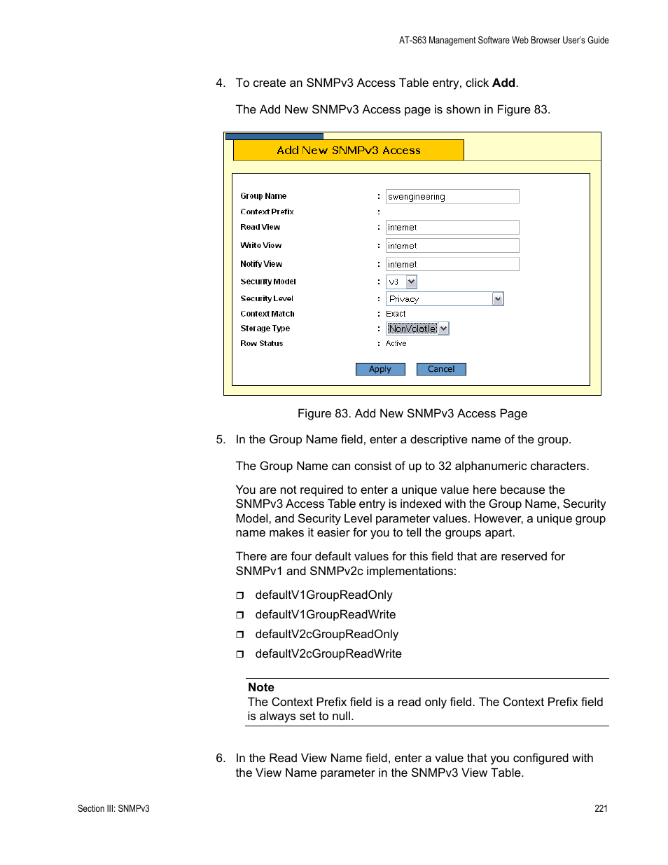 Allied Telesis AT-S63 User Manual | Page 221 / 410