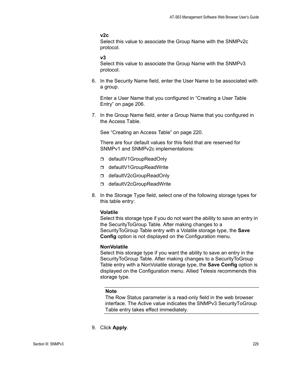 Allied Telesis AT-S63 User Manual | Page 229 / 410