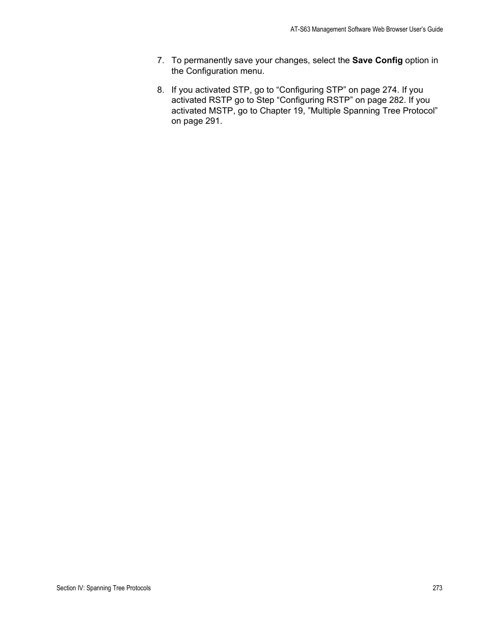 Allied Telesis AT-S63 User Manual | Page 273 / 410