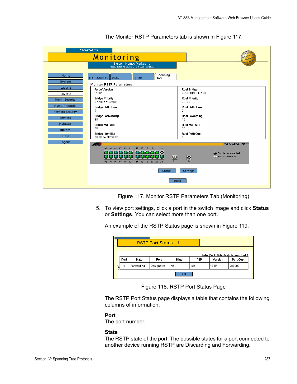 Allied Telesis AT-S63 User Manual | Page 287 / 410