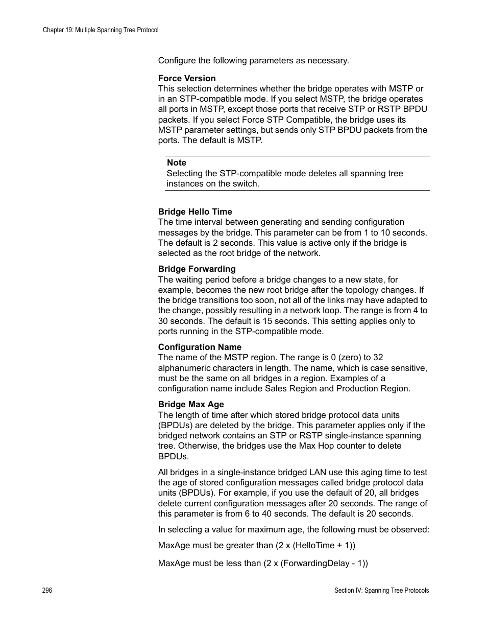 Allied Telesis AT-S63 User Manual | Page 296 / 410