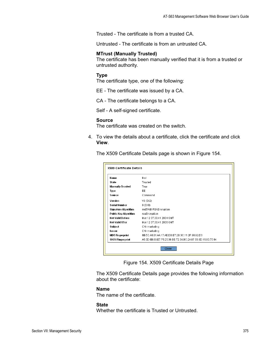 Allied Telesis AT-S63 User Manual | Page 375 / 410