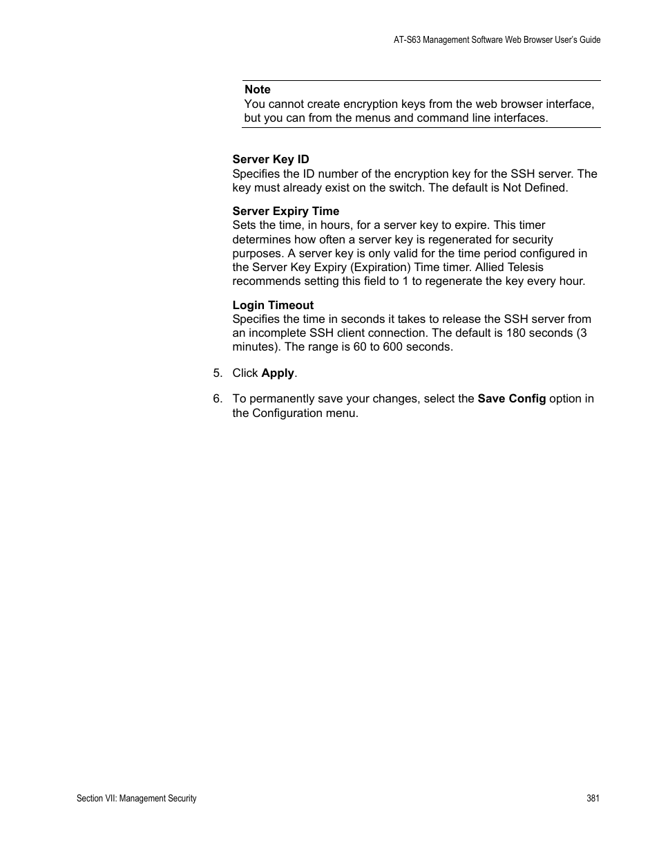 Allied Telesis AT-S63 User Manual | Page 381 / 410
