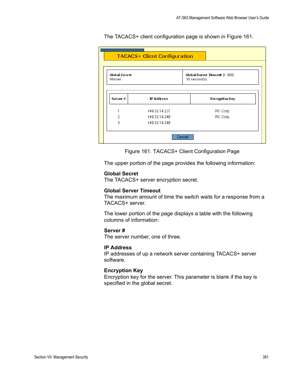 Allied Telesis AT-S63 User Manual | Page 391 / 410