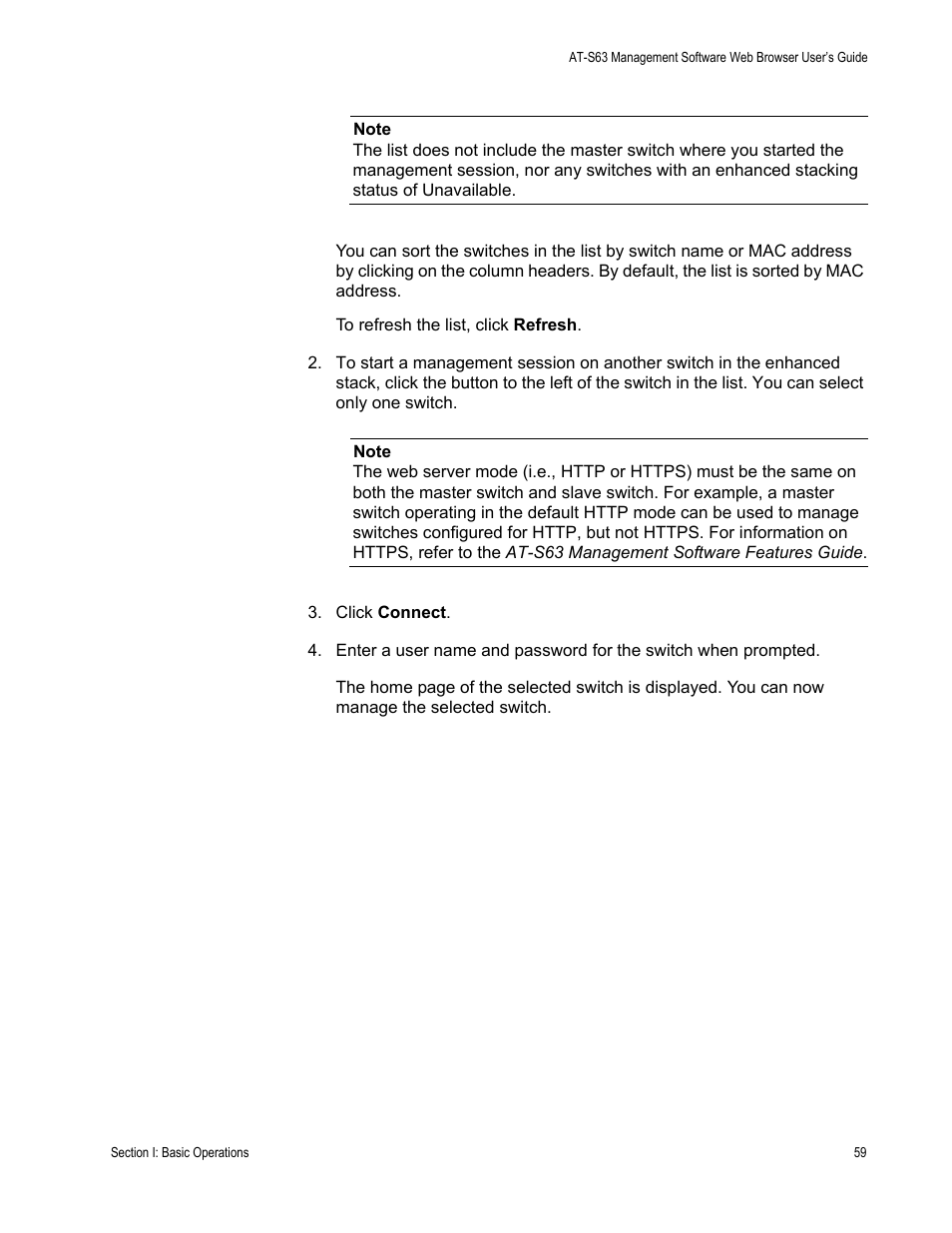 Allied Telesis AT-S63 User Manual | Page 59 / 410