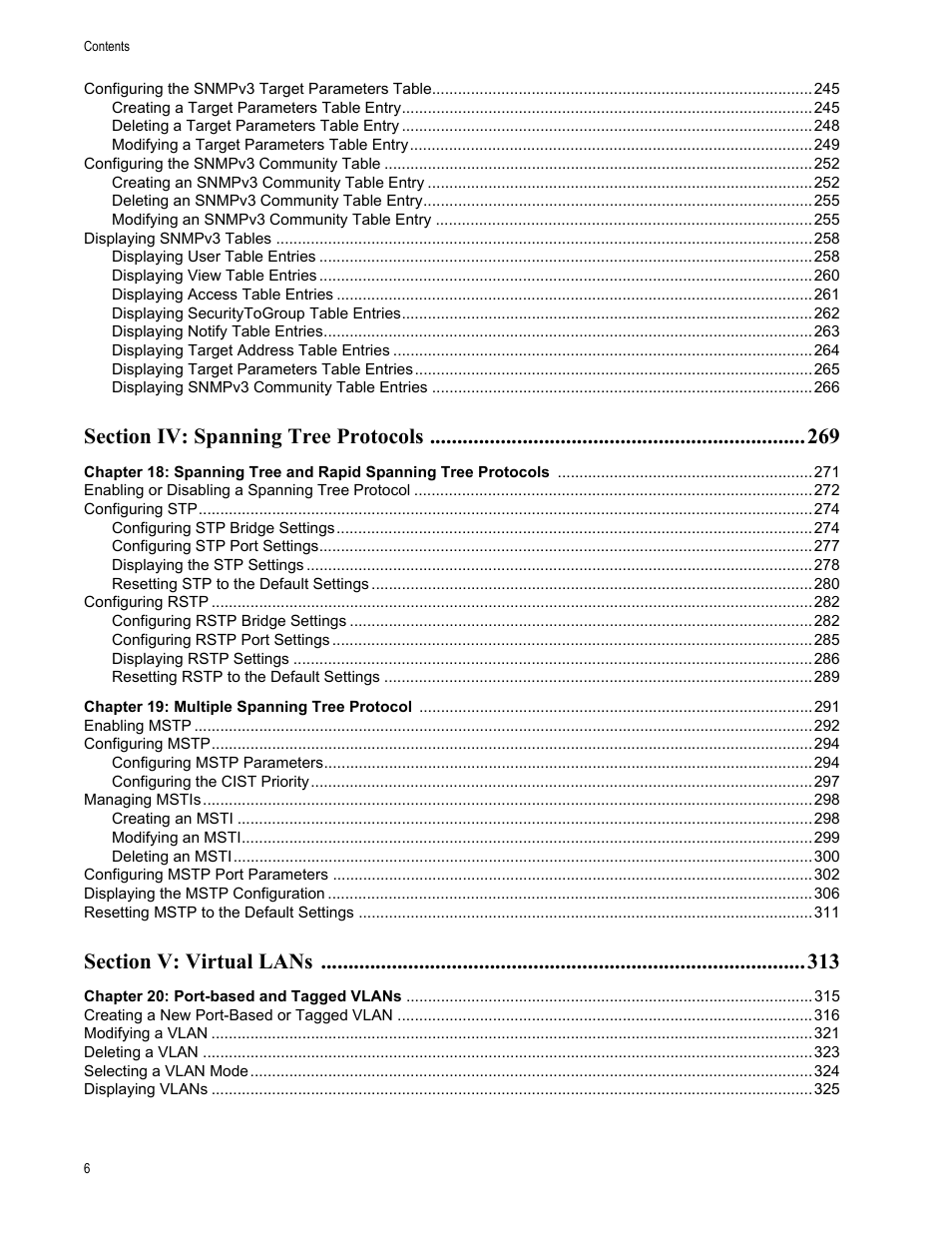 Allied Telesis AT-S63 User Manual | Page 6 / 410