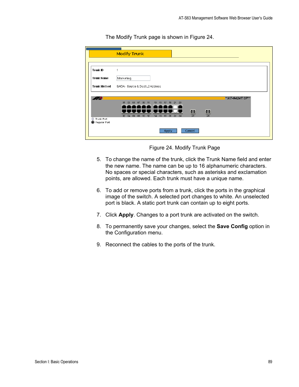Allied Telesis AT-S63 User Manual | Page 89 / 410
