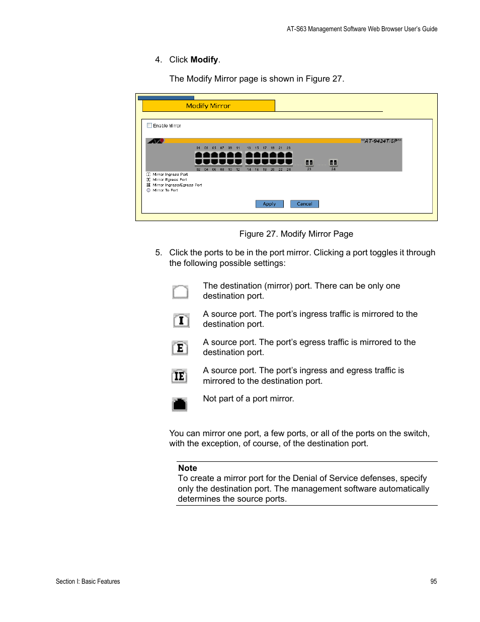 Allied Telesis AT-S63 User Manual | Page 95 / 410