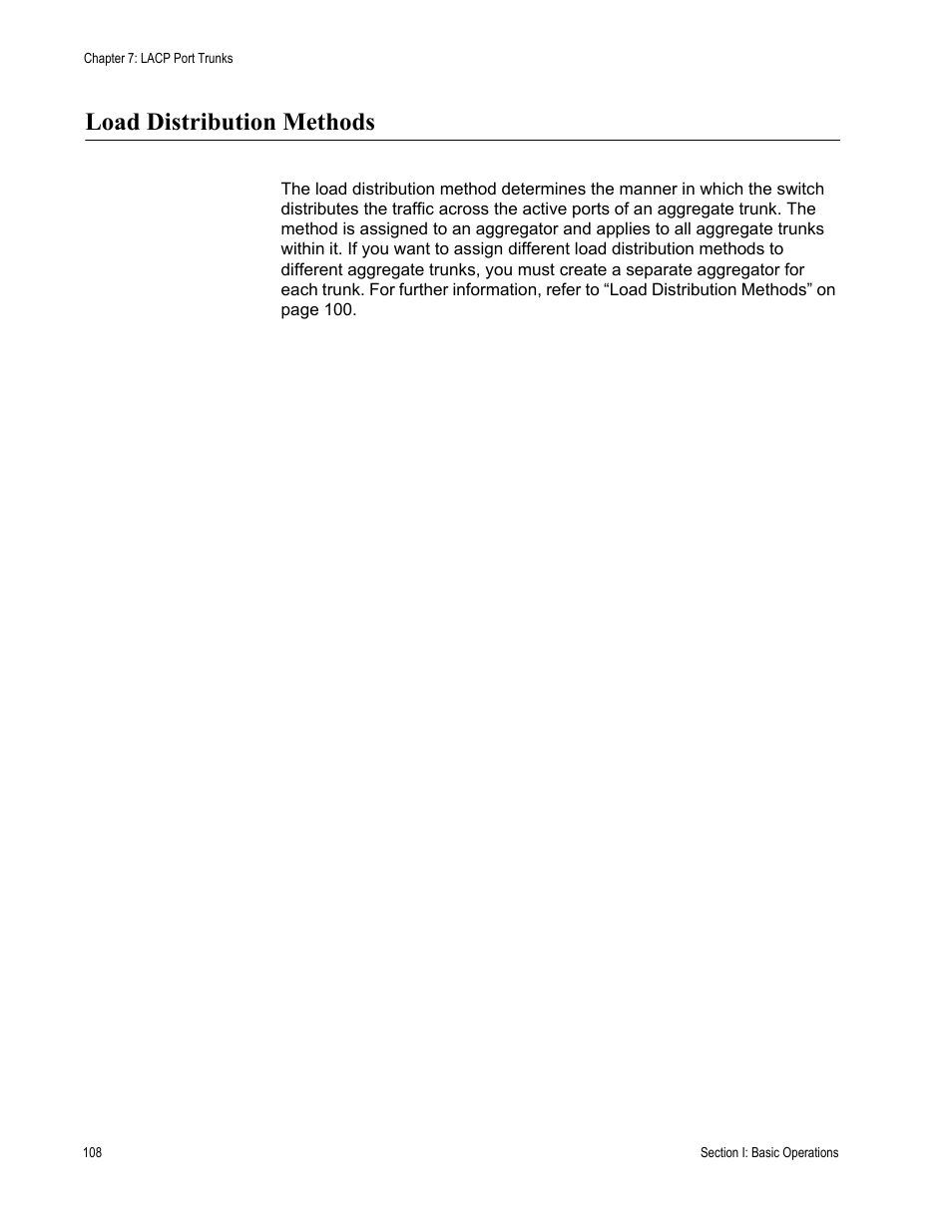 Load distribution methods | Allied Telesis AT-S63 User Manual | Page 108 / 538