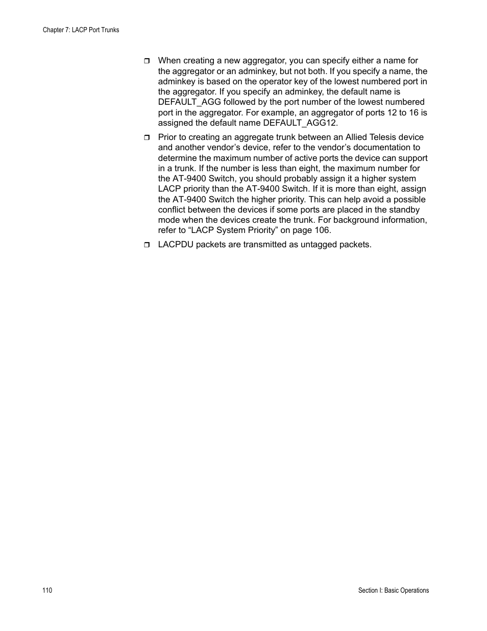 Allied Telesis AT-S63 User Manual | Page 110 / 538