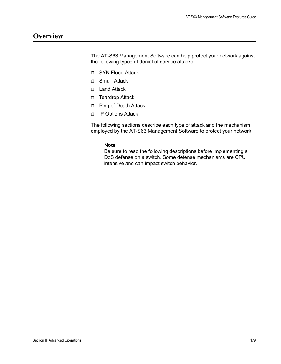 Overview | Allied Telesis AT-S63 User Manual | Page 179 / 538