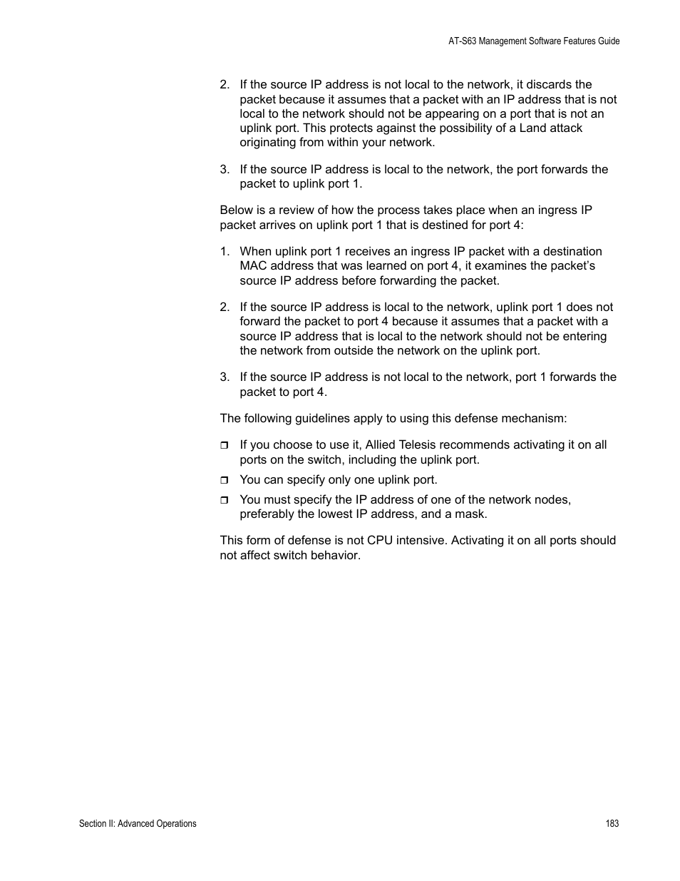 Allied Telesis AT-S63 User Manual | Page 183 / 538