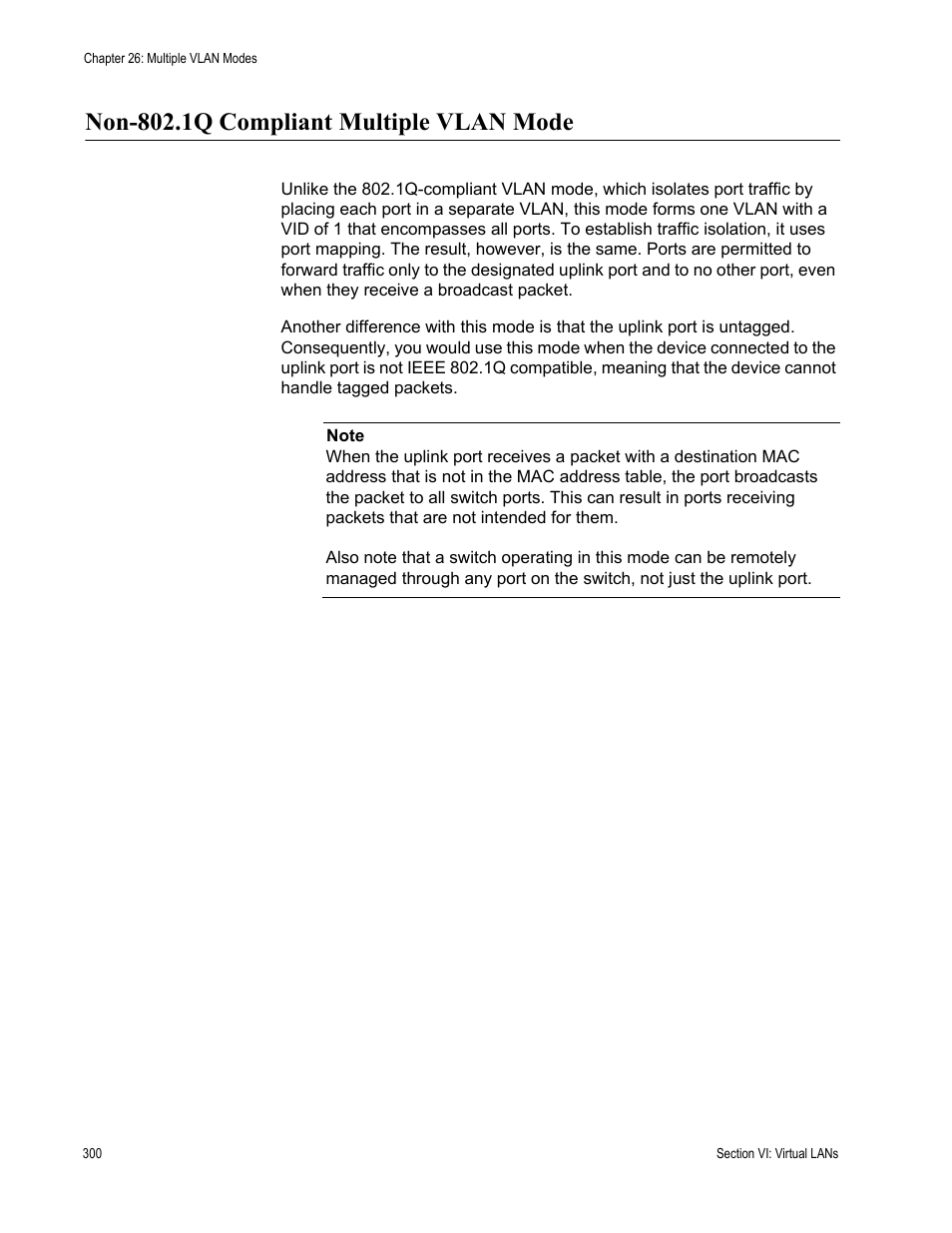 Non-802.1q compliant multiple vlan mode | Allied Telesis AT-S63 User Manual | Page 300 / 538
