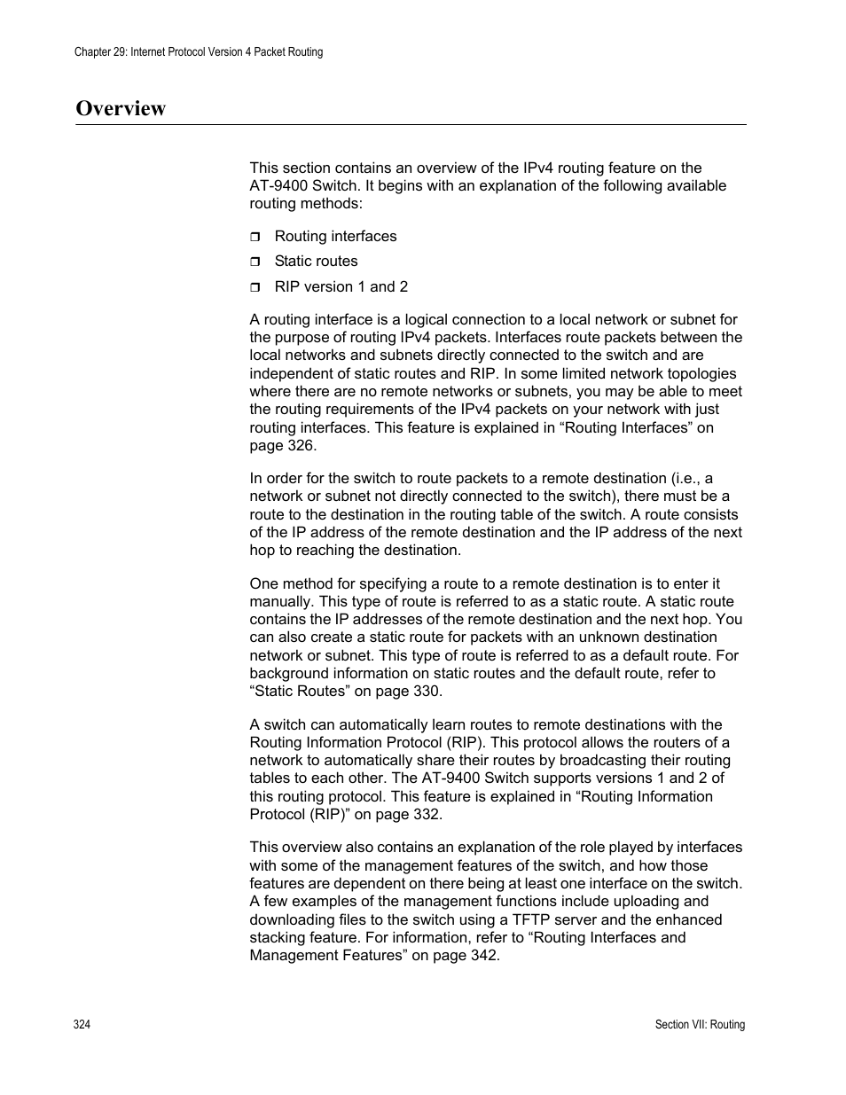 Overview | Allied Telesis AT-S63 User Manual | Page 324 / 538