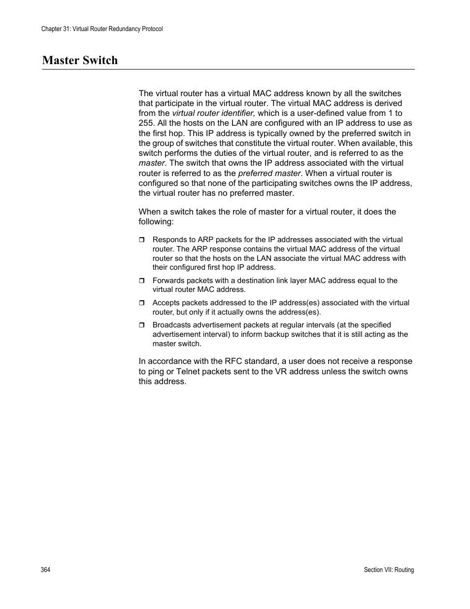 Master switch | Allied Telesis AT-S63 User Manual | Page 364 / 538