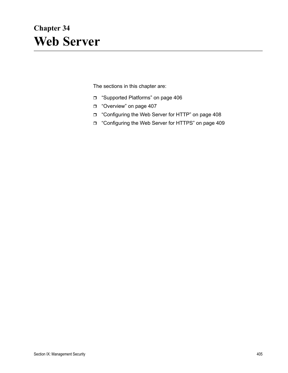 Chapter 34, Web server, Chapter 34: web server | Allied Telesis AT-S63 User Manual | Page 405 / 538