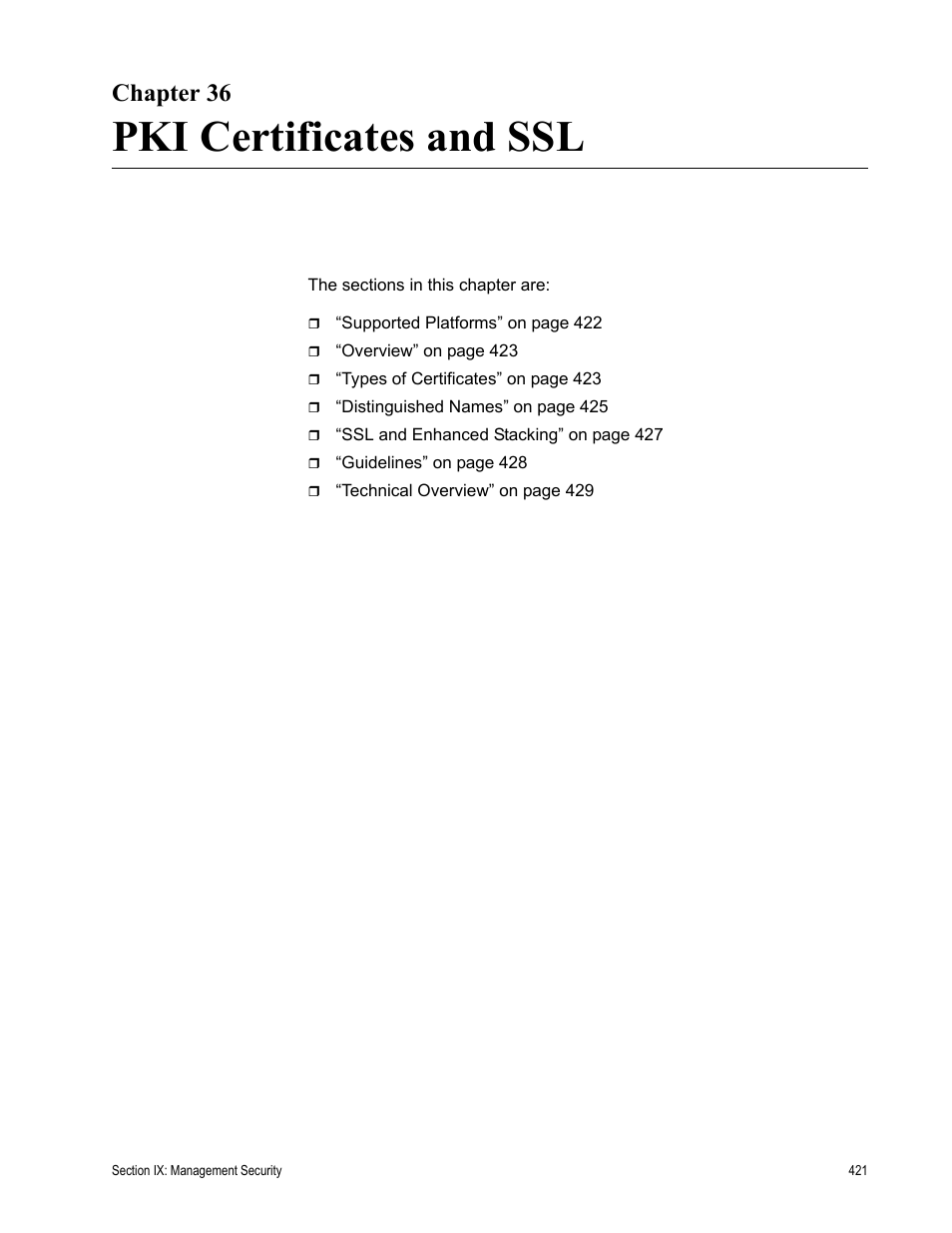 Chapter 36, Pki certificates and ssl | Allied Telesis AT-S63 User Manual | Page 421 / 538