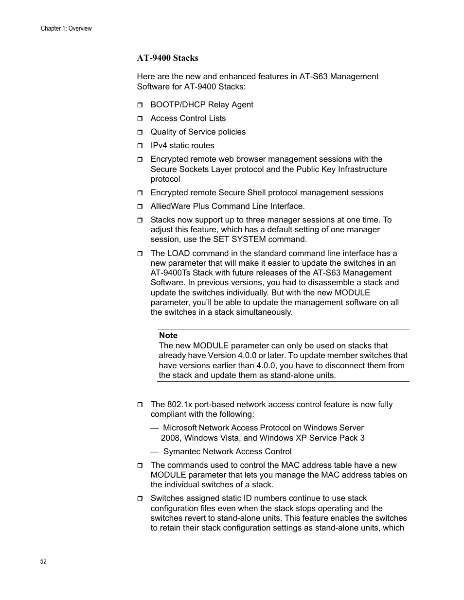 Allied Telesis AT-S63 User Manual | Page 52 / 538