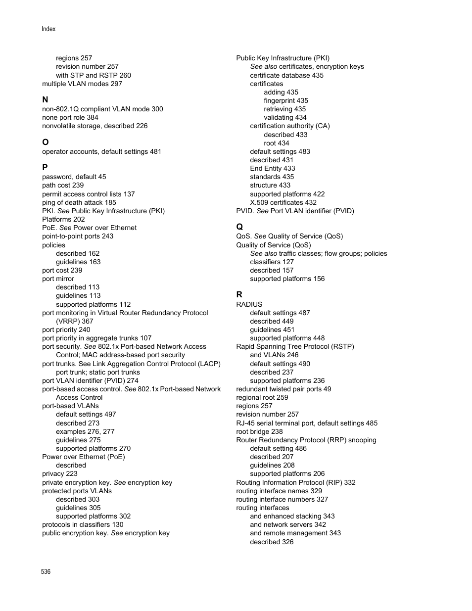 Allied Telesis AT-S63 User Manual | Page 536 / 538