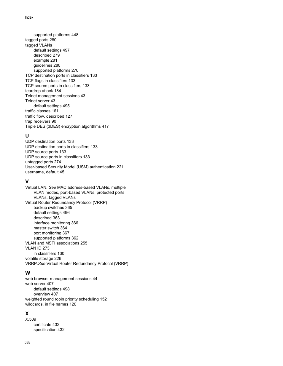 Allied Telesis AT-S63 User Manual | Page 538 / 538