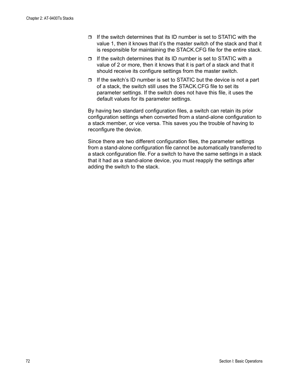Allied Telesis AT-S63 User Manual | Page 72 / 538